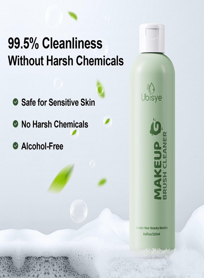 Ubisye Makeup Brush Cleaner, Make Up Brush Cleaner Solution, Makeup Sponge Cleaner for Brushes, Brush Shampoo for Deep Cleaning, Gentle Formula Cruelty Free 5.3 Fl Oz - Image 2